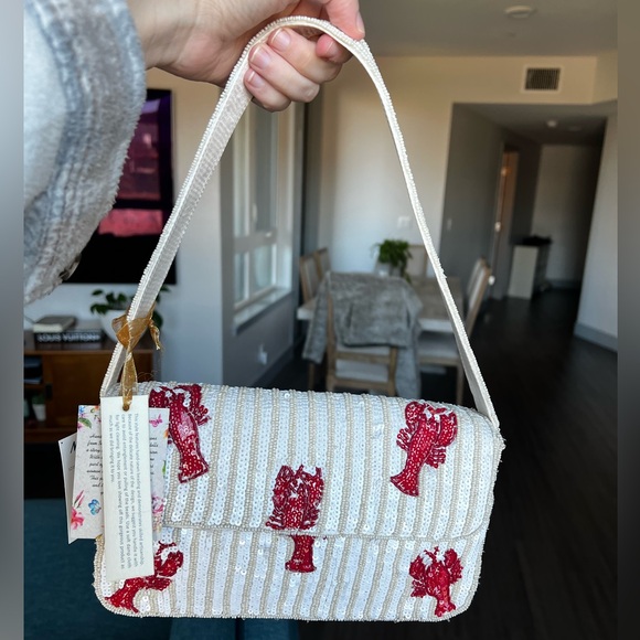 Marshalls Handbags - NWT Made in India Beaded Lobster Bag